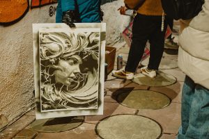 BSBSA (Bucharest Sofia Belgrade Street Art) stencil workshop with Ortaku in Bucharest