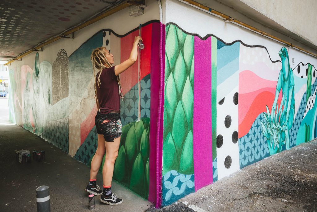 Jana Danilovic x BSBSA street art in Bucharest