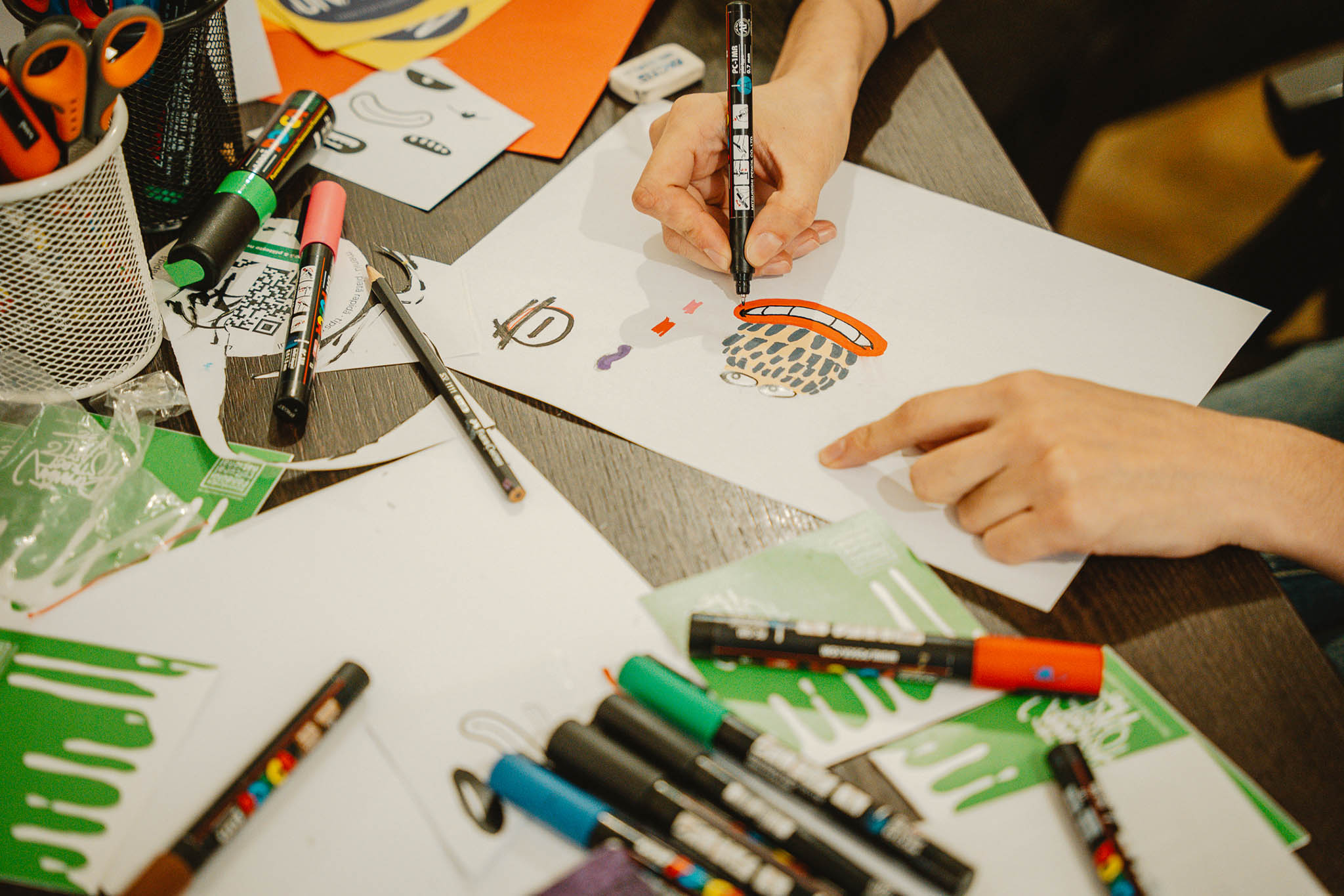 BSBSA sticker workshop with SANDi in Bucharest