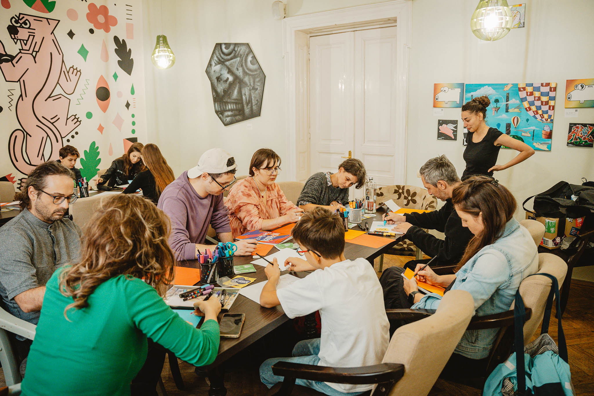 BSBSA sticker workshop with SANDi in Bucharest